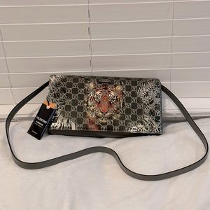 Valentino Lena Tiger Crossbody Leather